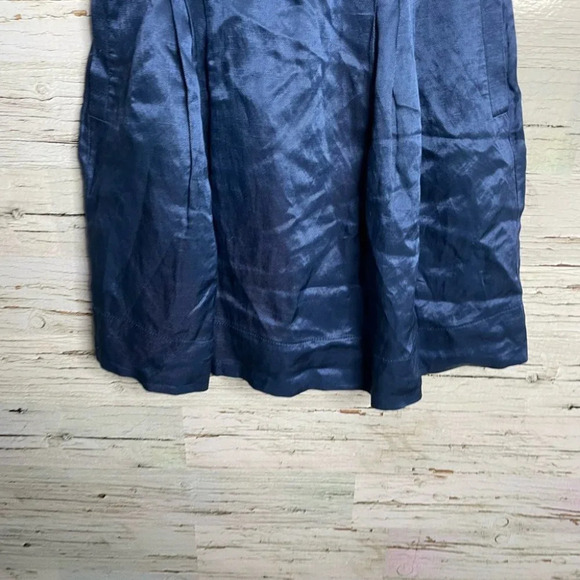 Cue made in Australia blue a-line skirt  with pockets and bow size 6 pockets - Picture 2 of 8